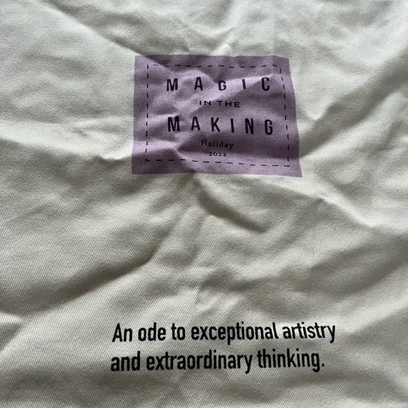 Authentic Bergdorf Goodman Cotton Shopping Bag With Handle. 2022 Holiday Limited - Picture 2 of 7